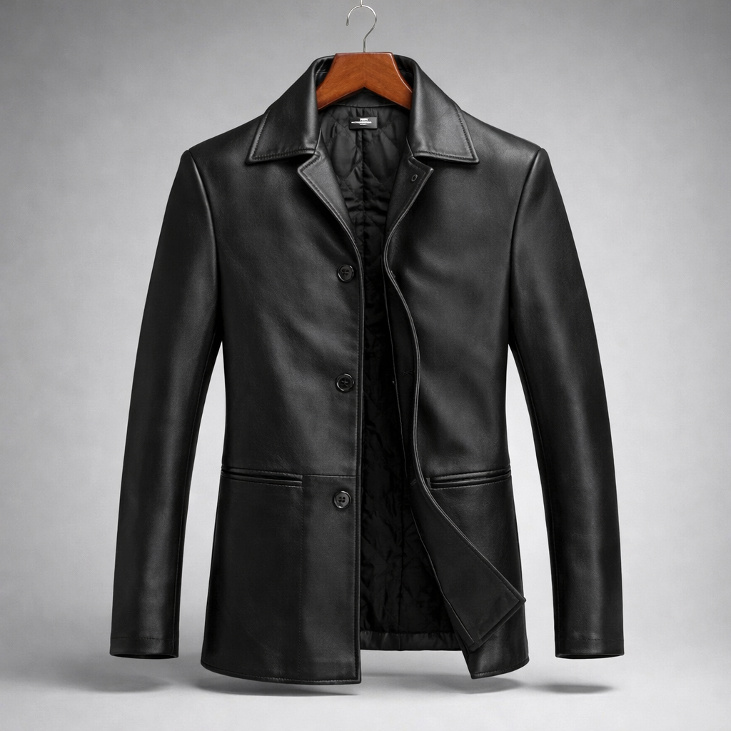 Harlan Leather Blazer