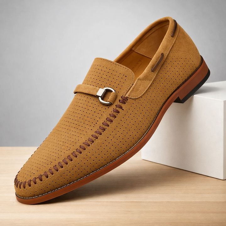 Athen Genuine Suede Loafers