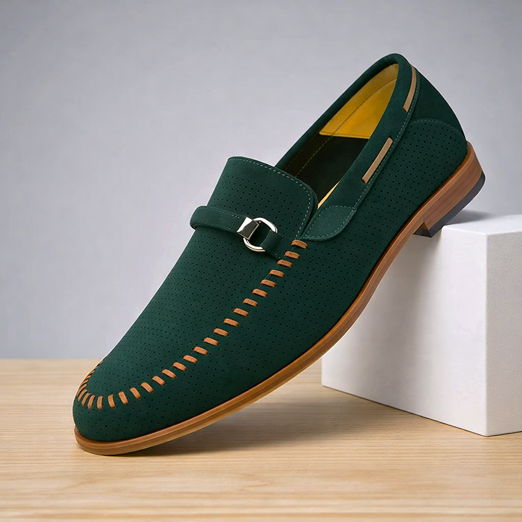 Athen Genuine Suede Loafers