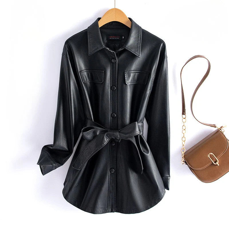 Aspen Leather Overcoat