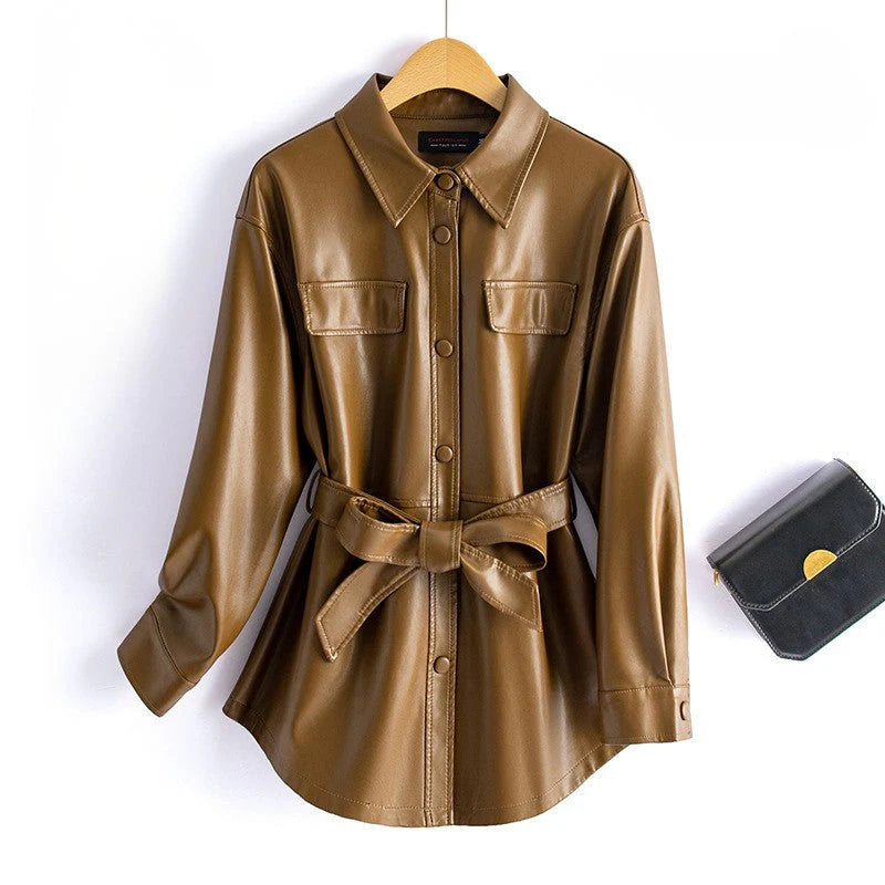 Aspen Leather Overcoat