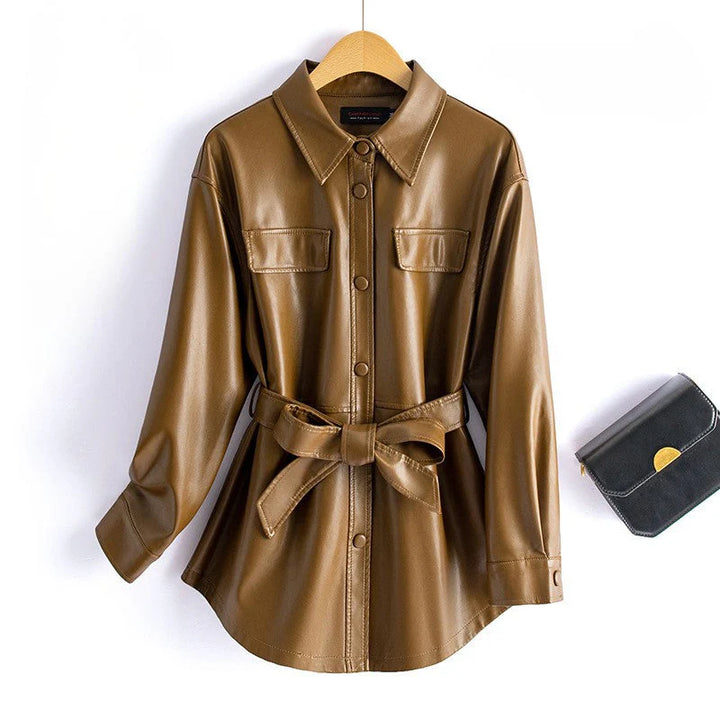 Aspen Leather Overcoat