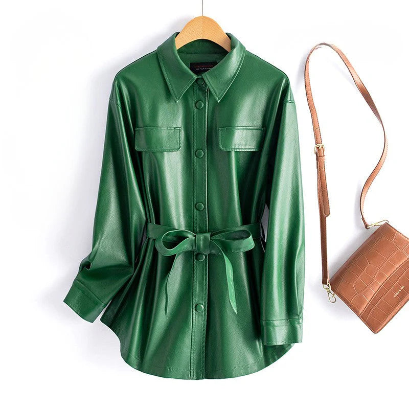 Aspen Leather Overcoat