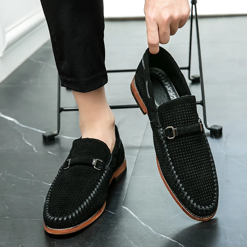 Athen Genuine Suede Loafers