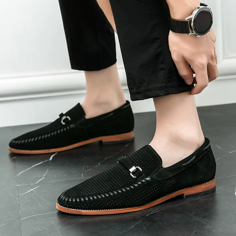 Athen Genuine Suede Loafers