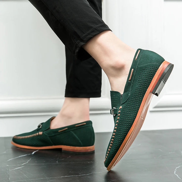 Athen Genuine Suede Loafers