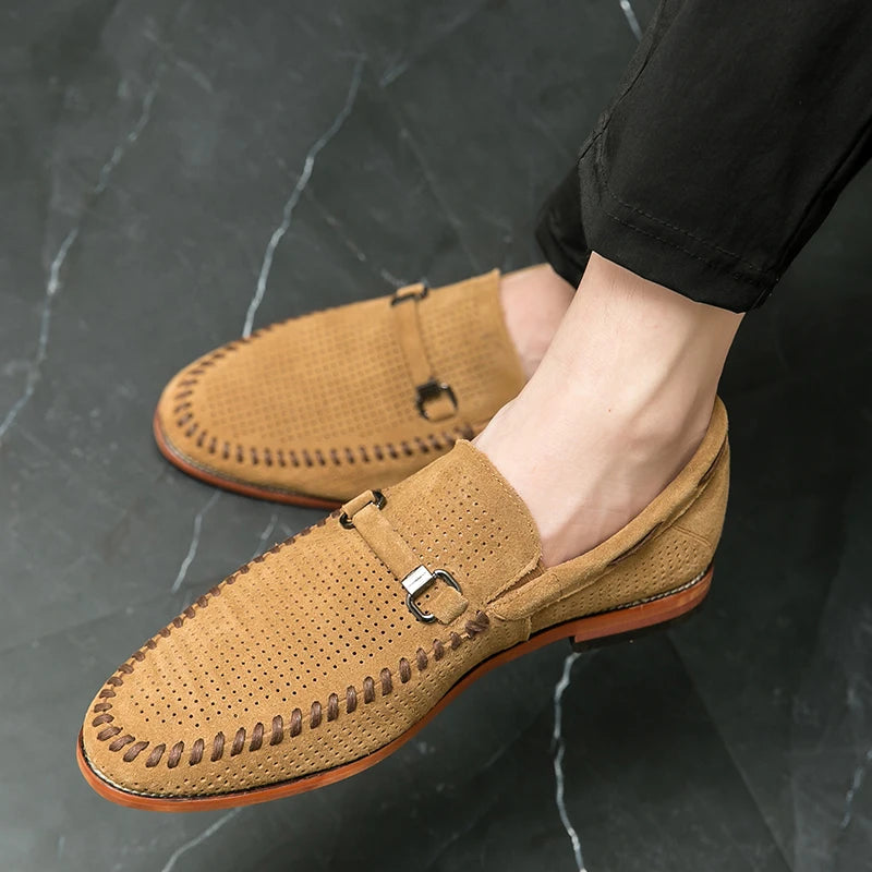 Athen Genuine Suede Loafers