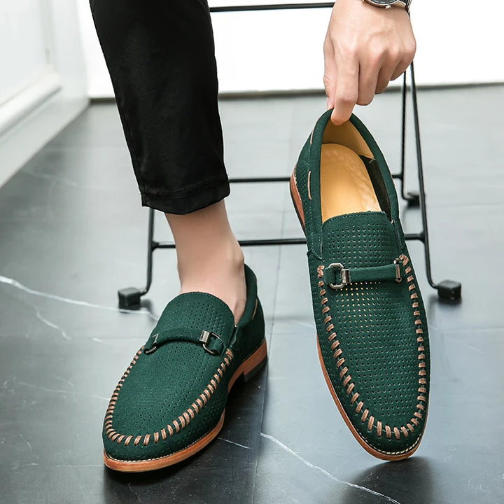 Athen Genuine Suede Loafers