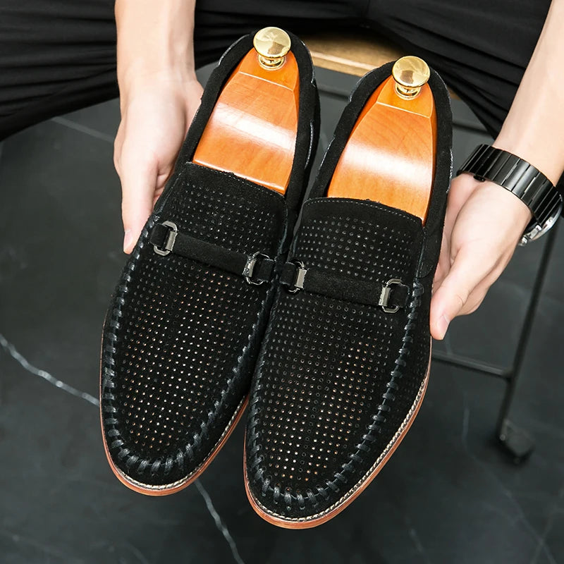 Athen Genuine Suede Loafers