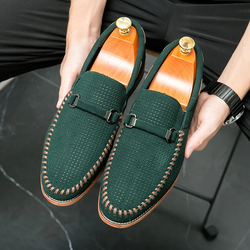 Athen Genuine Suede Loafers